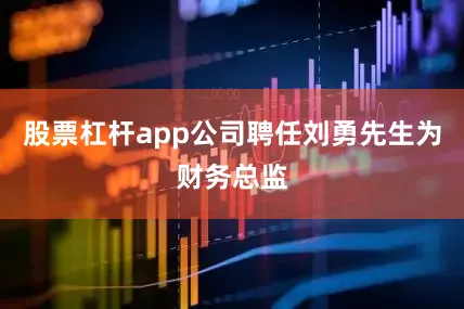 股票杠杆app公司聘任刘勇先生为财务总监